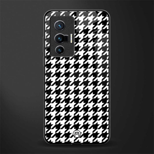 houndstooth classic glass case for vivo x70 image