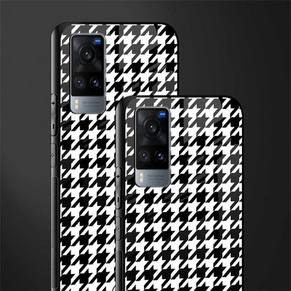 houndstooth classic glass case for vivo x60 image-2