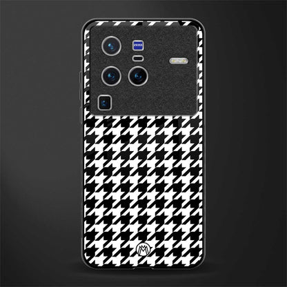houndstooth classic glass case for vivo x80 pro 5g image