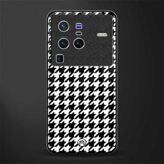 houndstooth classic glass case for vivo x80 pro 5g image