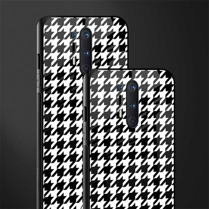 houndstooth classic glass case for oneplus 8 pro image-2