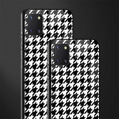 houndstooth classic glass case for samsung a81 image-2