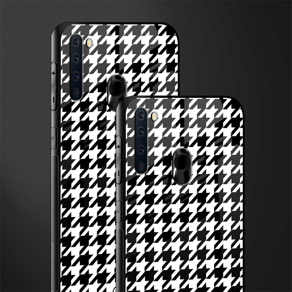 houndstooth classic glass case for samsung a21 image-2