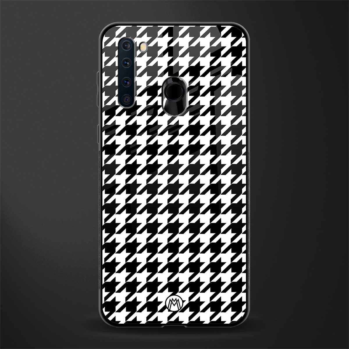 houndstooth classic glass case for samsung a21 image