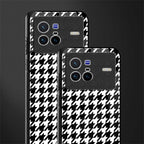 houndstooth classic glass case for vivo x80 image-2
