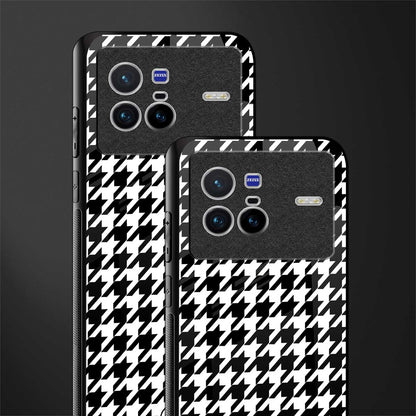 houndstooth classic glass case for vivo x80 image-2