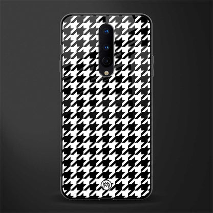 houndstooth classic glass case for oneplus 8 image