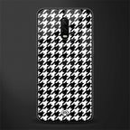 houndstooth classic glass case for oneplus 6t image
