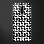 houndstooth classic glass case for oneplus 6 image