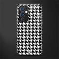 houndstooth classic back phone cover | glass case for oneplus 9