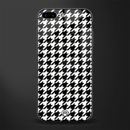 houndstooth classic glass case for iphone 7 plus image