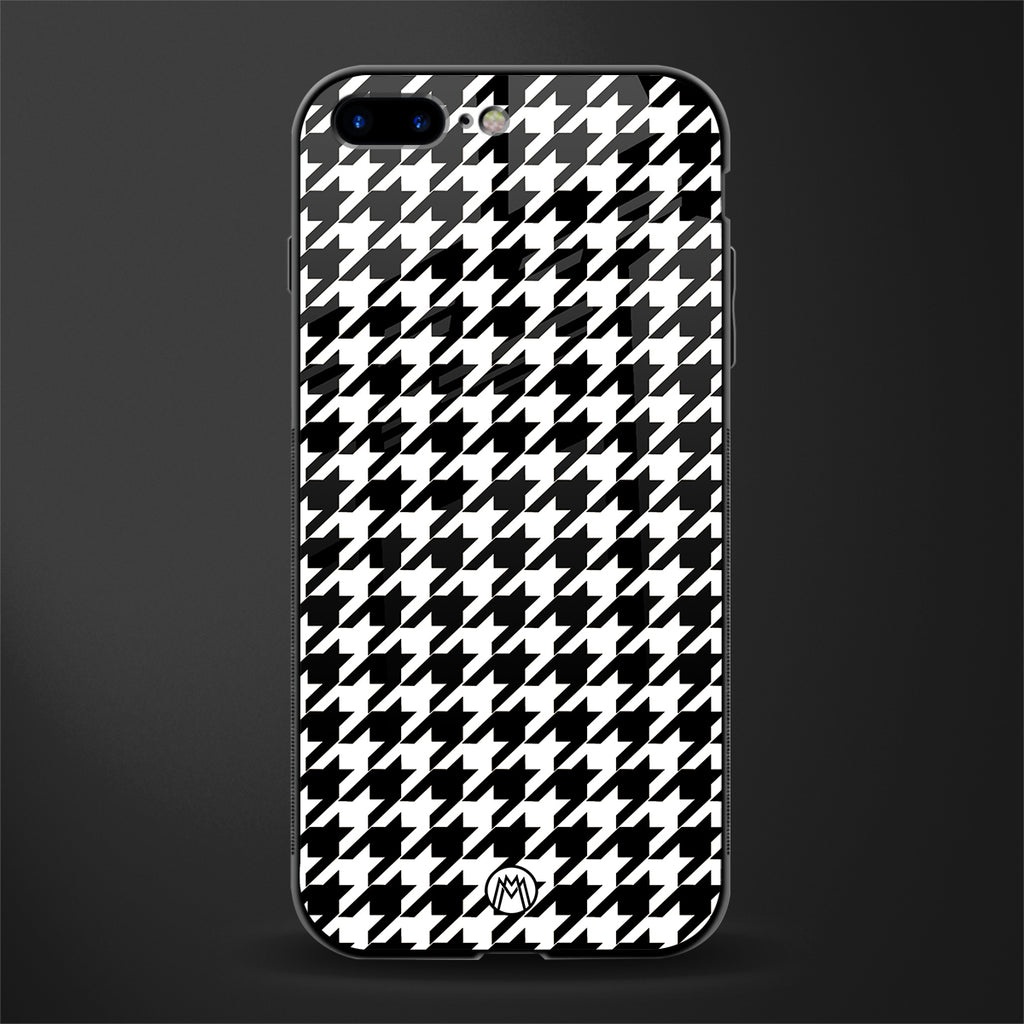 houndstooth classic glass case for iphone 8 plus image