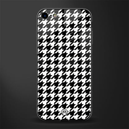 houndstooth classic glass case for iphone 7 image