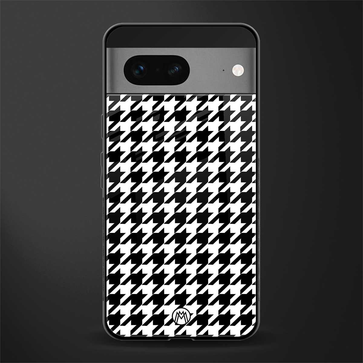 houndstooth classic back phone cover | glass case for google pixel 7