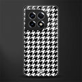 houndstooth classic back phone cover | glass case for oneplus 11