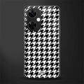 houndstooth classic back phone cover | glass case for oneplus nord ce 3 lite