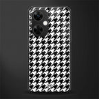 houndstooth classic back phone cover | glass case for oneplus nord ce 3 lite