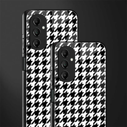 houndstooth classic back phone cover | glass case for samsung galaxy a14 5g