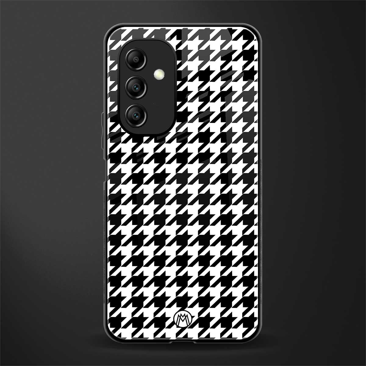 houndstooth classic back phone cover | glass case for samsung galaxy a14 5g