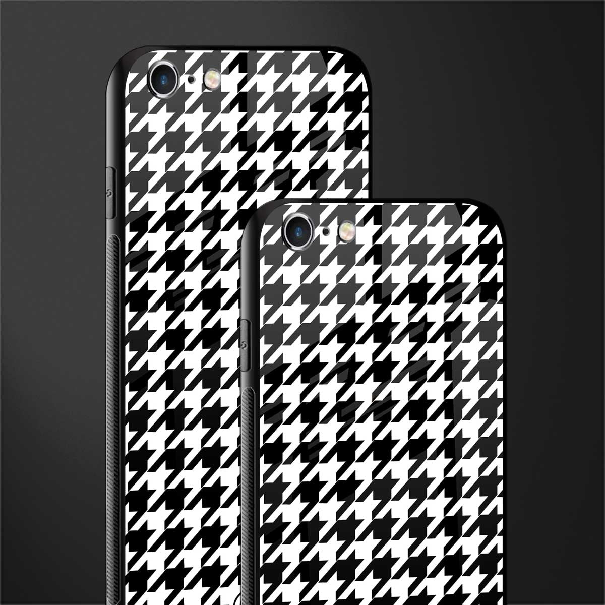 houndstooth classic glass case for iphone 6 plus image-2