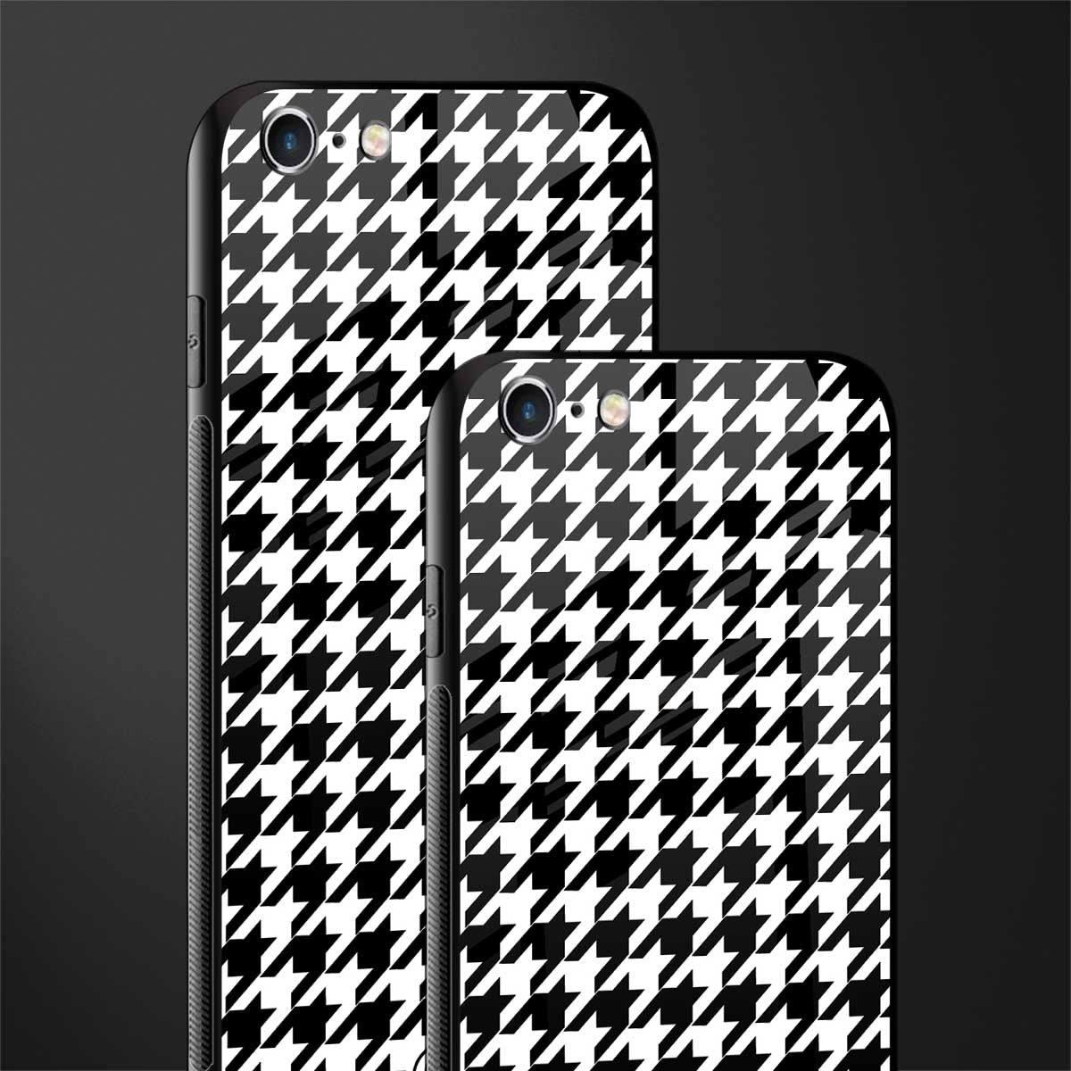 houndstooth classic glass case for iphone 6 image-2