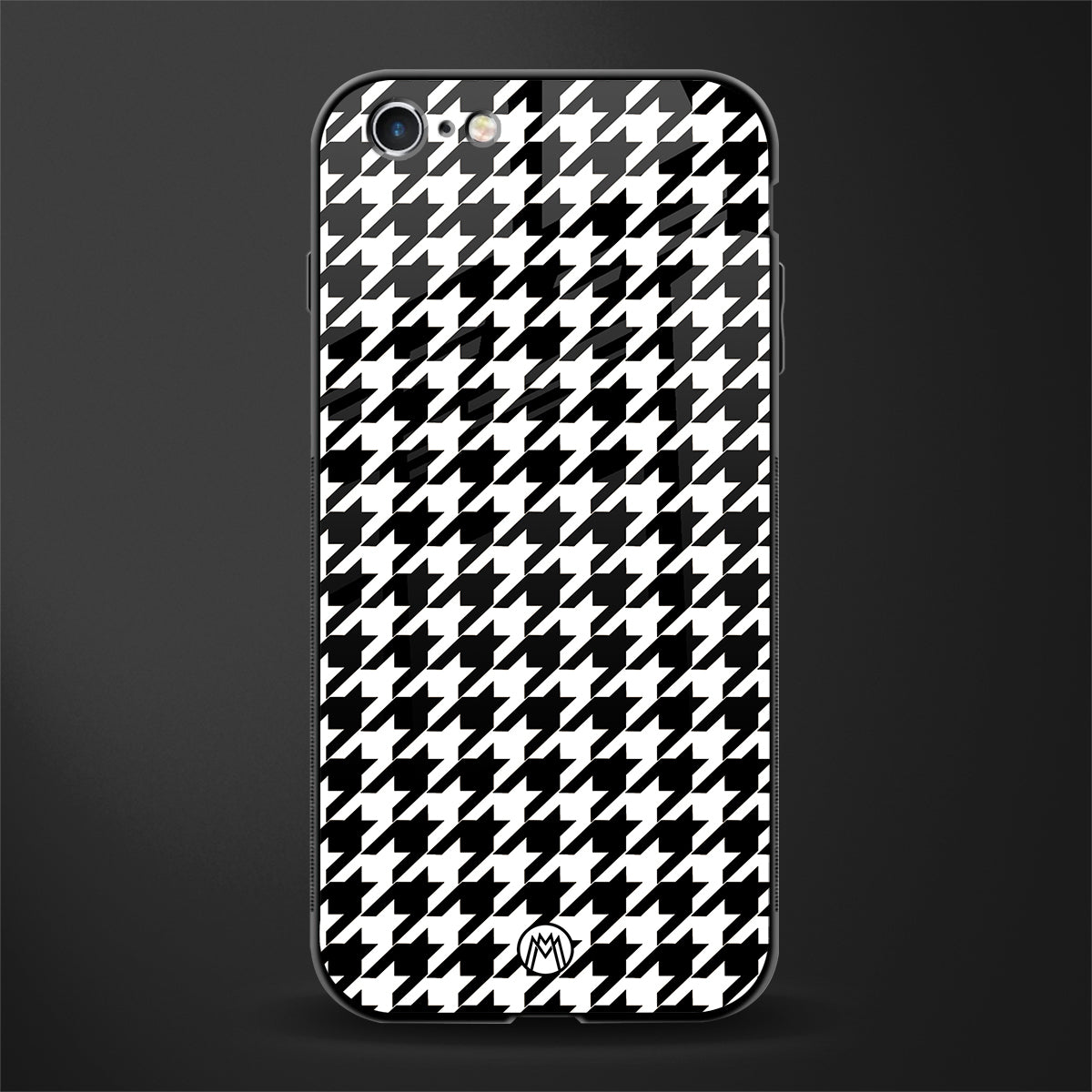 houndstooth classic glass case for iphone 6 plus image