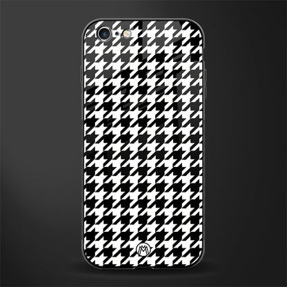 houndstooth classic glass case for iphone 6 plus image