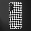 houndstooth classic back phone cover | glass case for samsun galaxy a24 4g