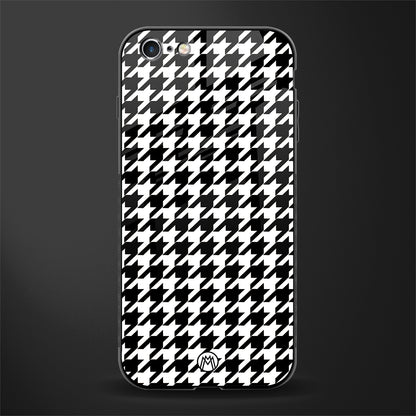 houndstooth classic glass case for iphone 6 image