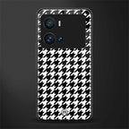 houndstooth classic back phone cover | glass case for iQOO 9 Pro