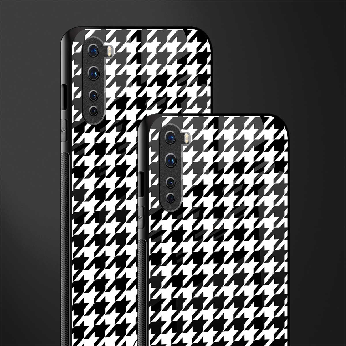 houndstooth classic glass case for oneplus nord ac2001 image-2