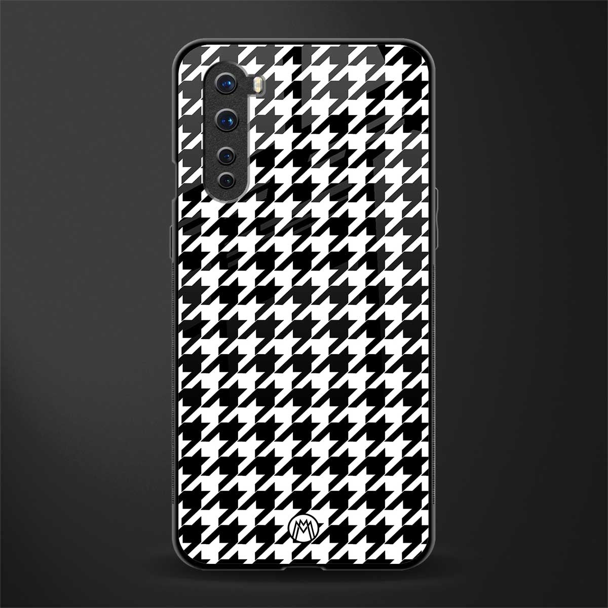 houndstooth classic glass case for oneplus nord ac2001 image