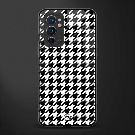 houndstooth classic glass case for oneplus 9rt image