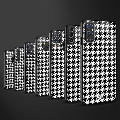 houndstooth classic back phone cover | glass case for vivo y22