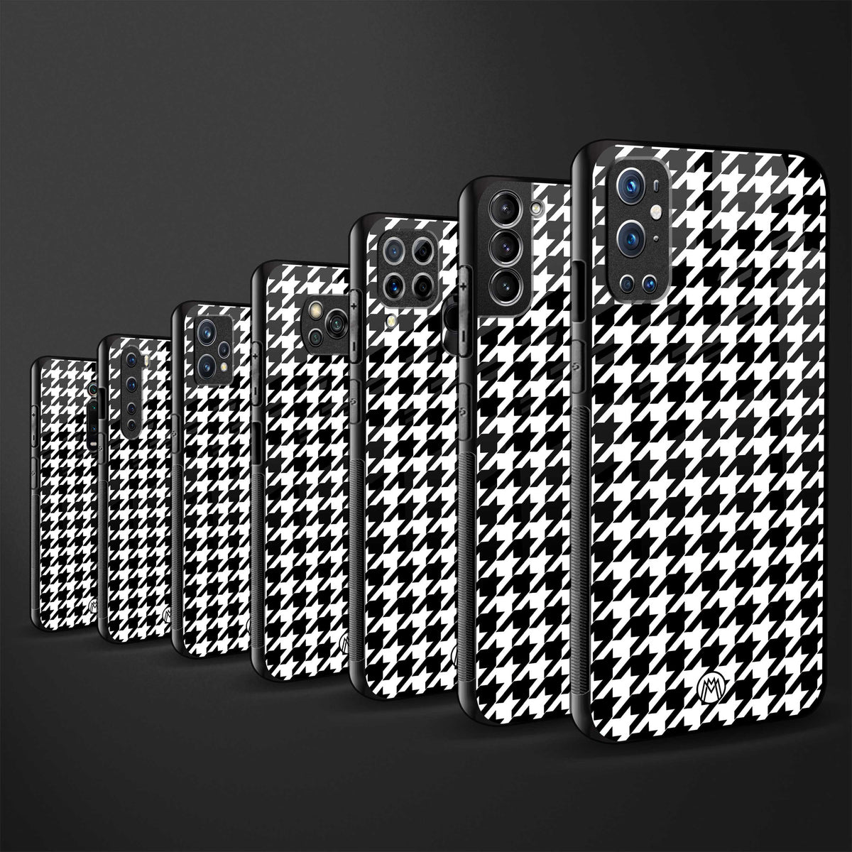 houndstooth classic glass case for vivo v20 pro image-3