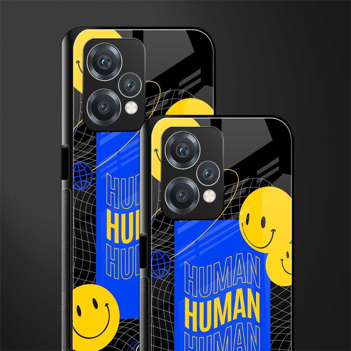 human being back phone cover | glass case for realme 9 pro 5g