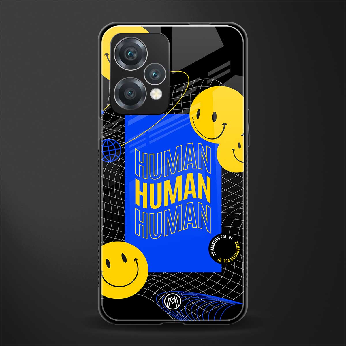 human being back phone cover | glass case for realme 9 pro 5g