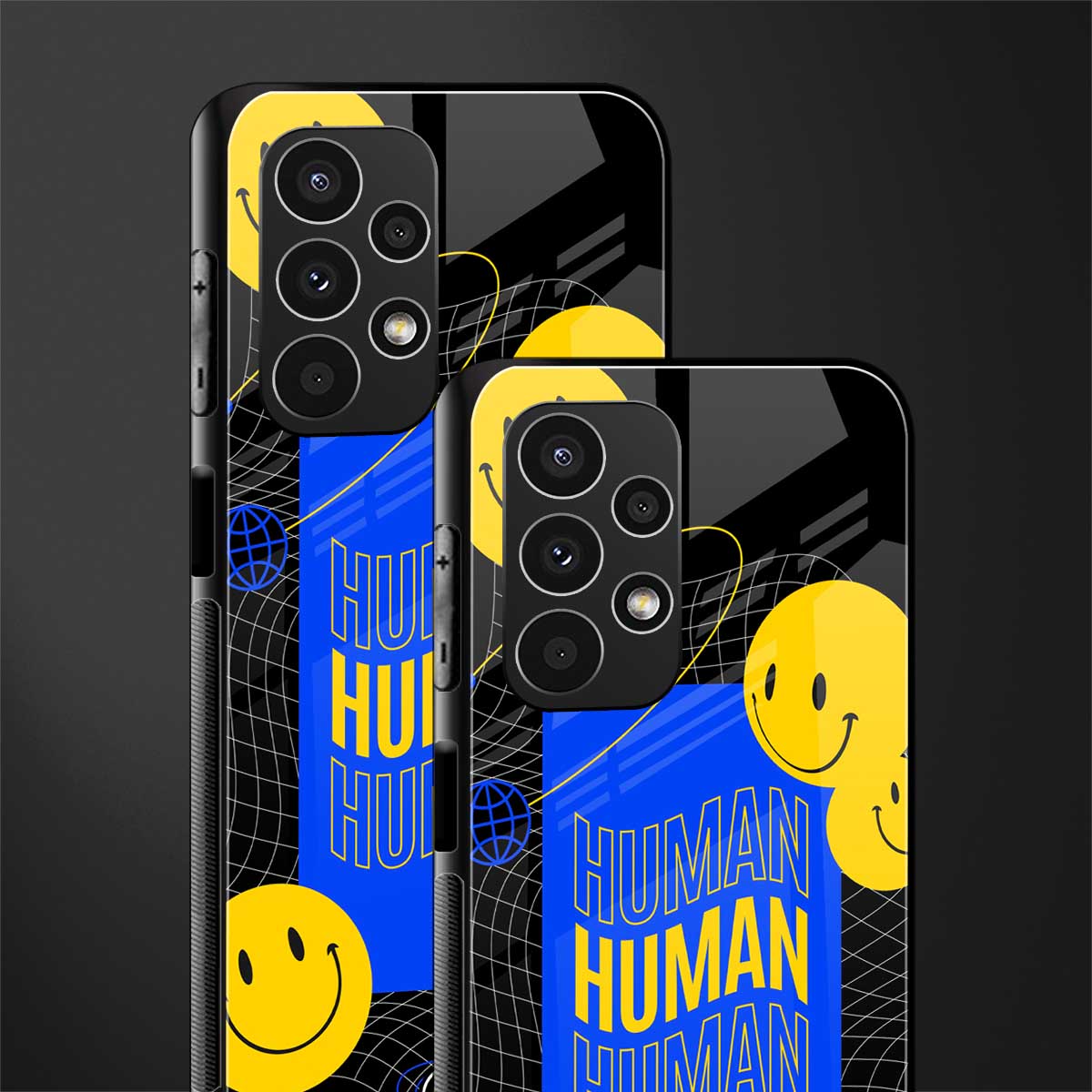 human being back phone cover | glass case for samsung galaxy a13 4g