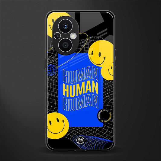 human being back phone cover | glass case for oppo f21 pro 5g