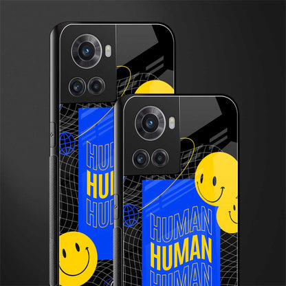 human being back phone cover | glass case for oneplus 10r 5g