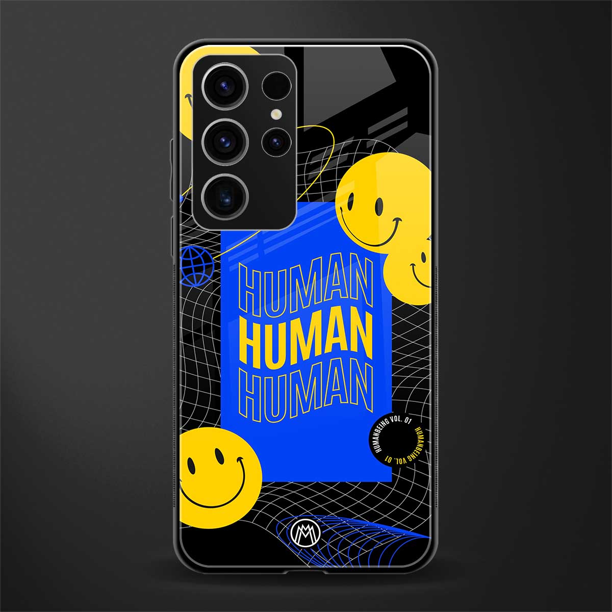 human being glass case for phone case | glass case for samsung galaxy s23 ultra