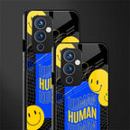 human being back phone cover | glass case for oneplus 9