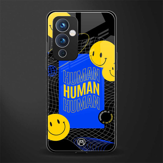 human being back phone cover | glass case for oneplus 9