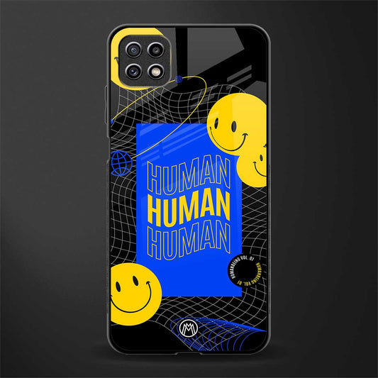 human being back phone cover | glass case for samsung galaxy f42