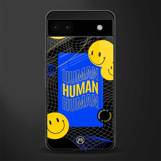 human being back phone cover | glass case for google pixel 6a