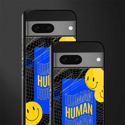 human being back phone cover | glass case for google pixel 7