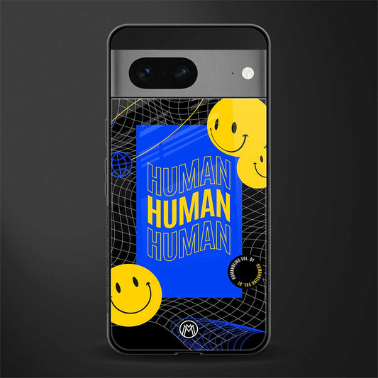 human being back phone cover | glass case for google pixel 7