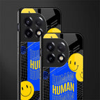 human being back phone cover | glass case for oneplus 11r