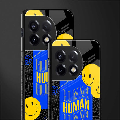 human being back phone cover | glass case for oneplus 11r