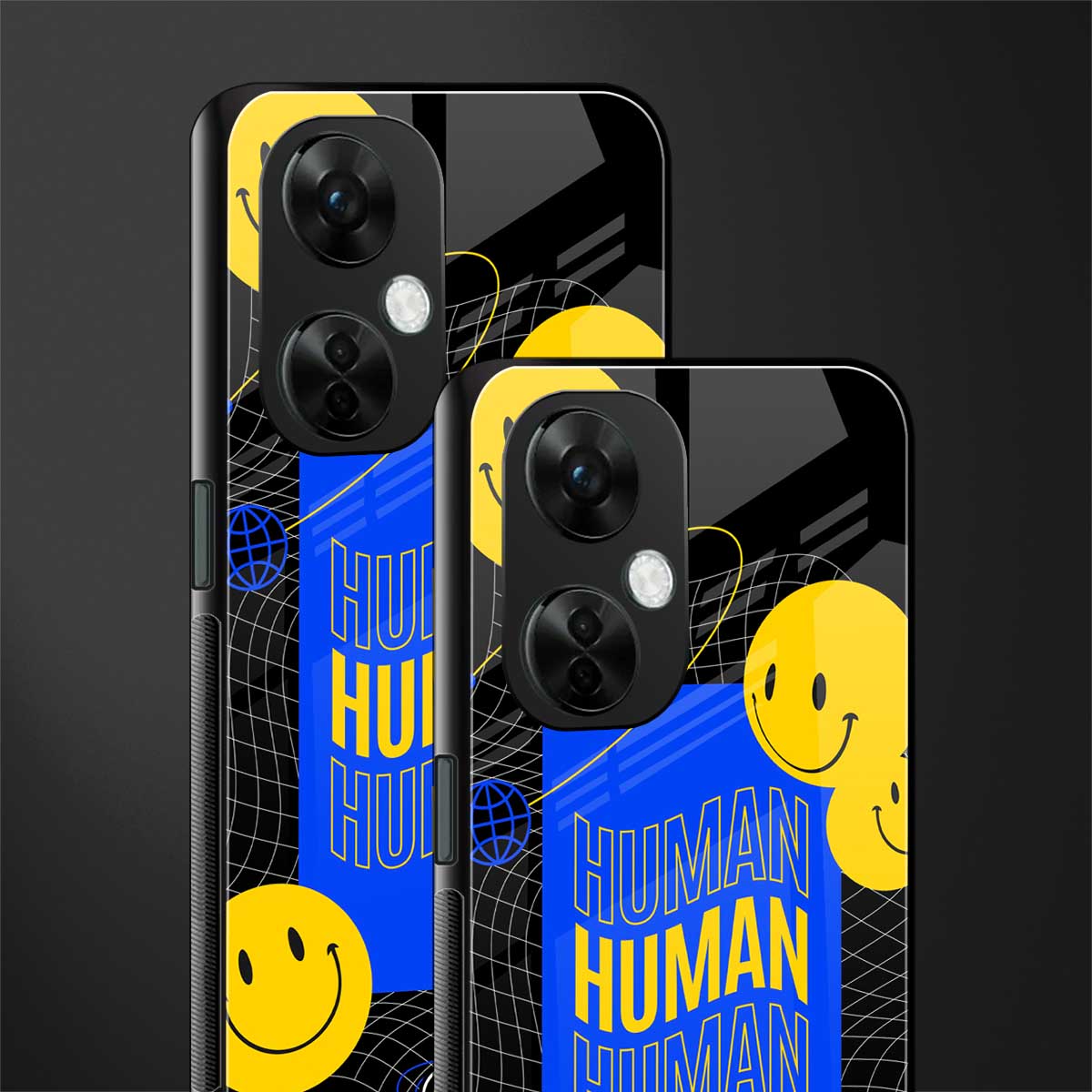 human being back phone cover | glass case for oneplus nord ce 3 lite